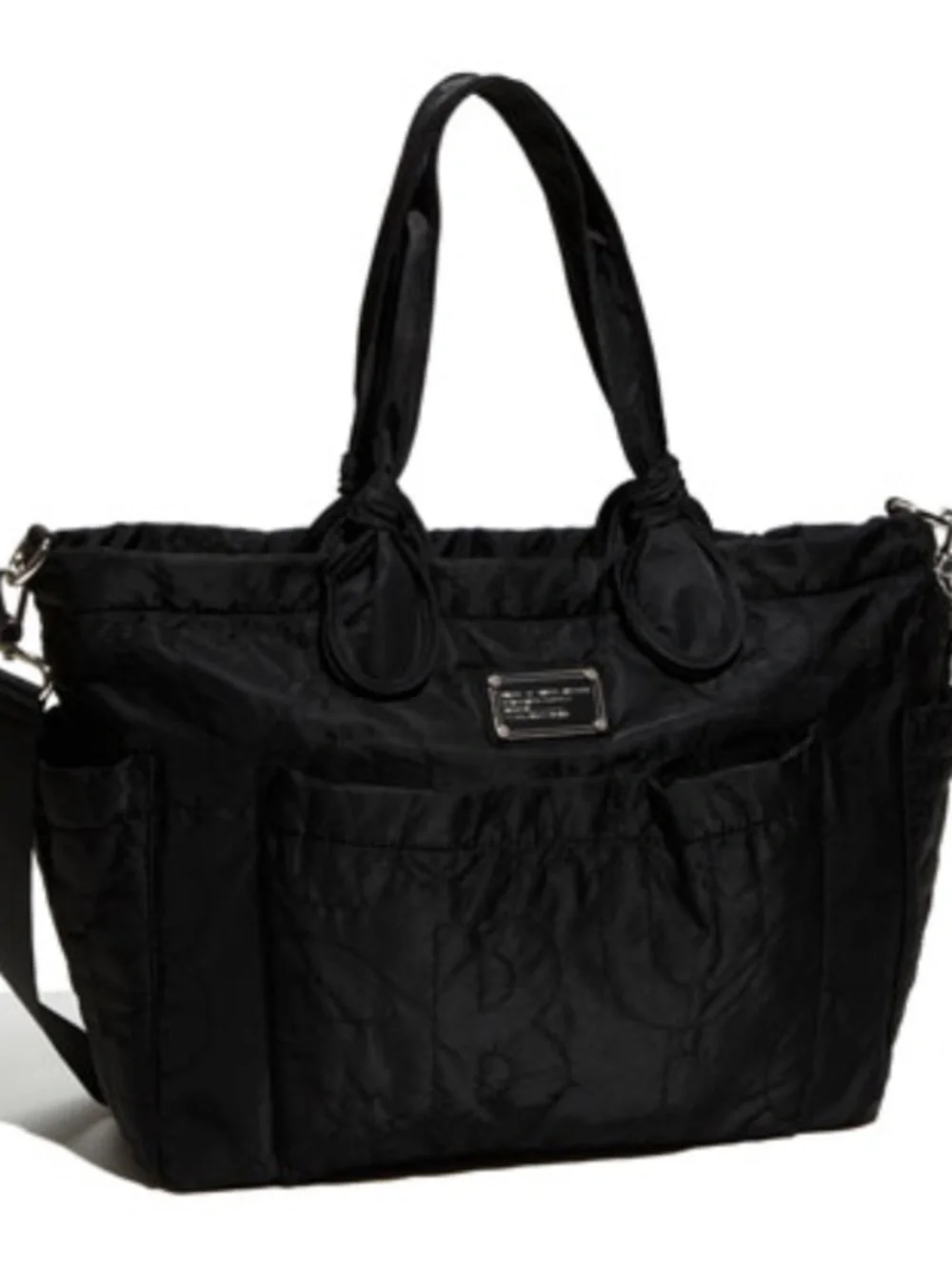 Marc by Marc Jacobs Pretty Eliza Baby Diaper Bag Black Quilted Nylon
